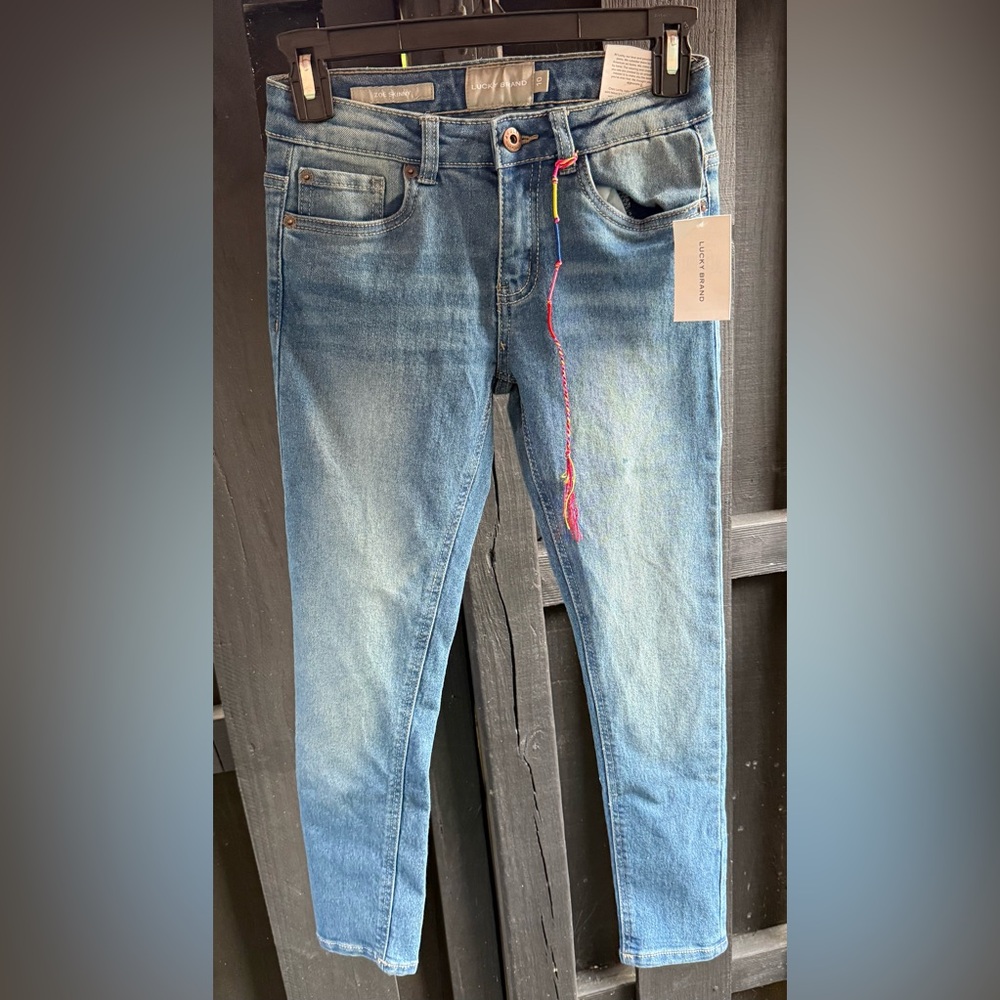 Lucky Brand Zoe Skinny Girls' Ada Wash Jeans Size 10 NWT